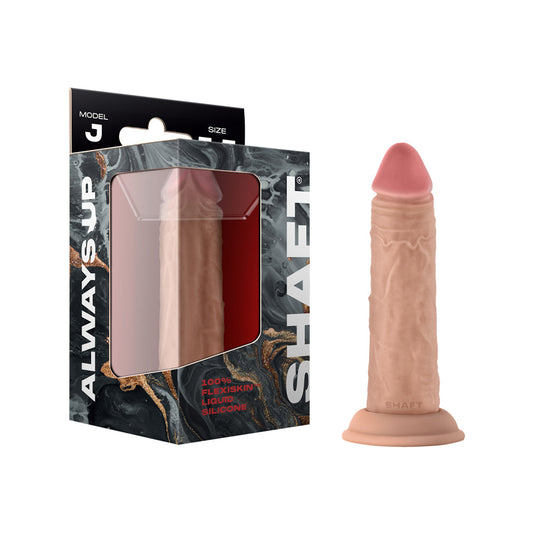 SHAFT - MODEL J: 5.5 IN. DUAL DENSITY SILICONE DILDO PINE