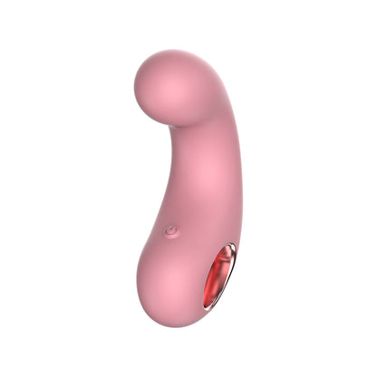LUV INC CV77: CURVED VIBRATOR LIGHT PINK
