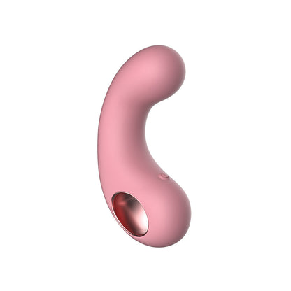 LUV INC CV77: CURVED VIBRATOR LIGHT PINK