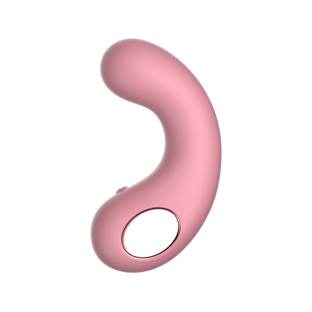 LUV INC CV77: CURVED VIBRATOR LIGHT PINK