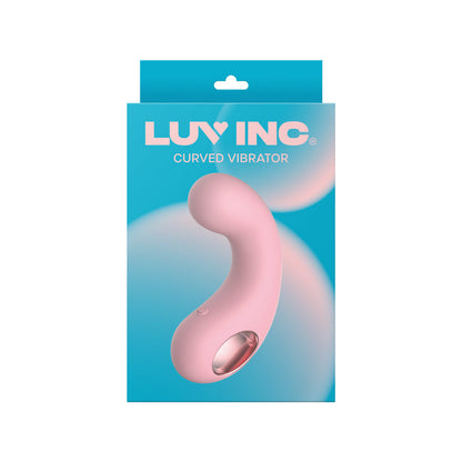 LUV INC CV77: CURVED VIBRATOR LIGHT PINK