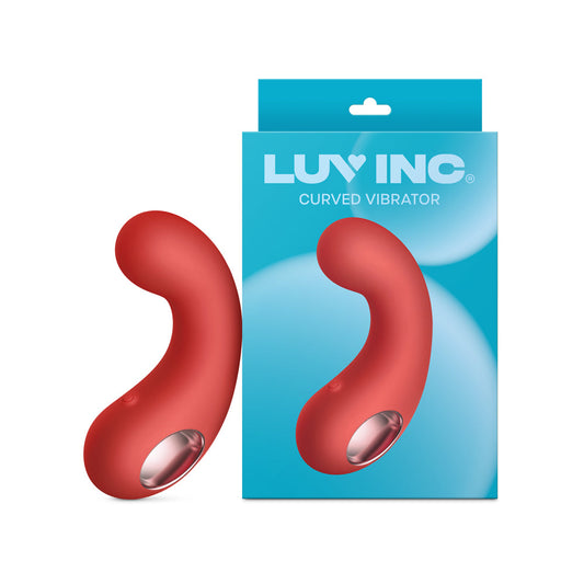 LUV INC CV77: CURVED VIBRATOR RED