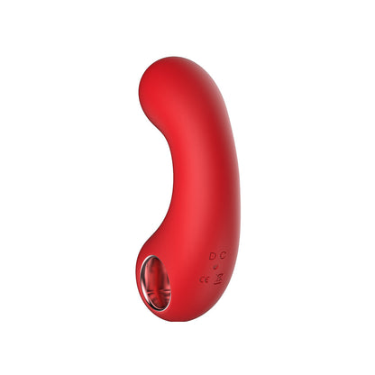 LUV INC CV77: CURVED VIBRATOR RED