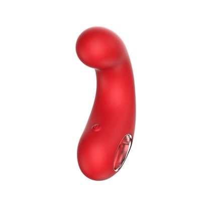 LUV INC CV77: CURVED VIBRATOR RED