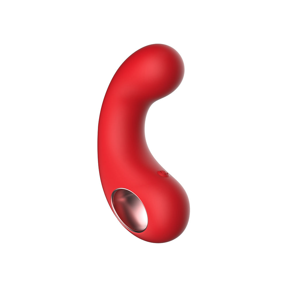 LUV INC CV77: CURVED VIBRATOR RED
