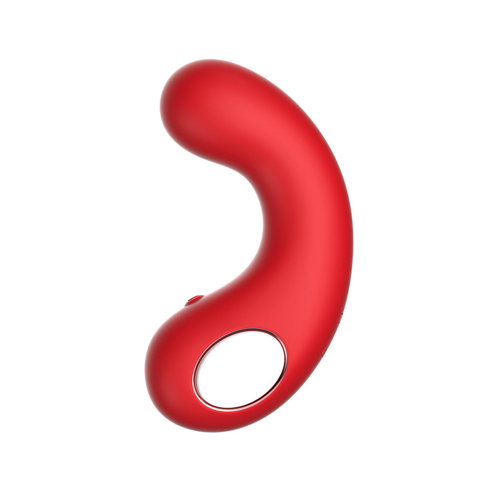 LUV INC CV77: CURVED VIBRATOR RED