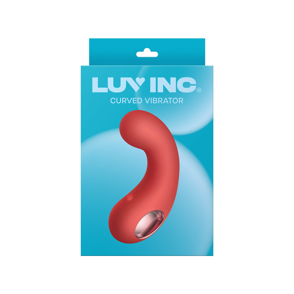 LUV INC CV77: CURVED VIBRATOR RED