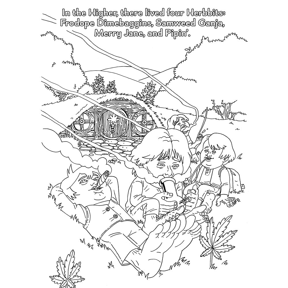 THE LORD OF THE SMOKE RINGS COLORING BOOK