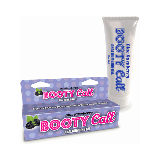 LITTLE GENIE - BOOTY CALL ANAL NUMBING GEL BLUE RASPBERRY 1.5 OZ.