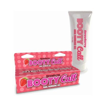 LITTLE GENIE - GEL ANAL ANESTÉSICO PARA SEXO OCASIONAL SABOR FRESA 1.5 OZ.