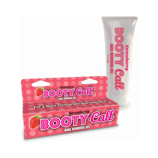 LITTLE GENIE - BOOTY CALL ANAL NUMBING GEL STRAWBERRY 1.5 OZ.
