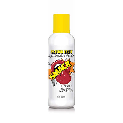LITTLE GENIE - SMACK LICKABLE MASSAGE OIL PASSION FRUIT 2 OZ.