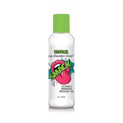 LITTLE GENIE - SMACK LICKABLE MASSAGE OIL TROPICAL 2 OZ.