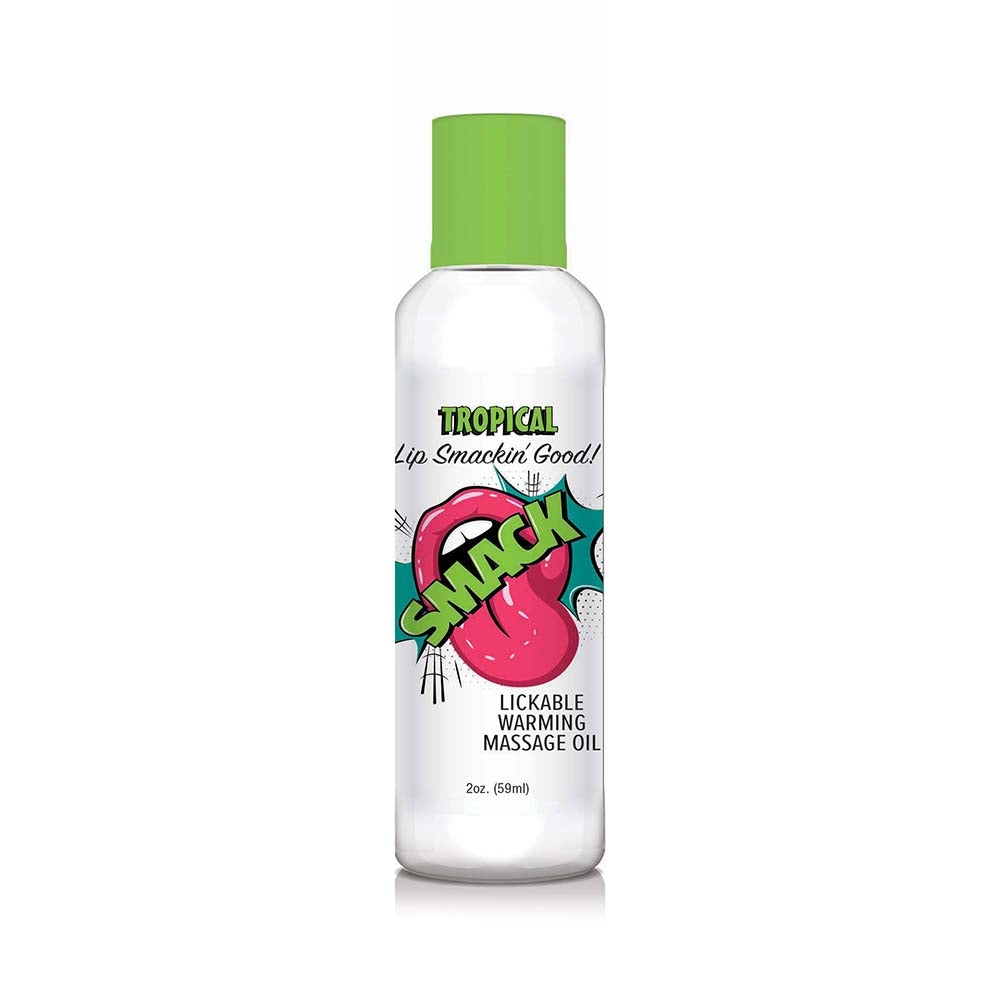 SMACK LICKABLE MASSAGE OIL TROPICAL 2 OZ.