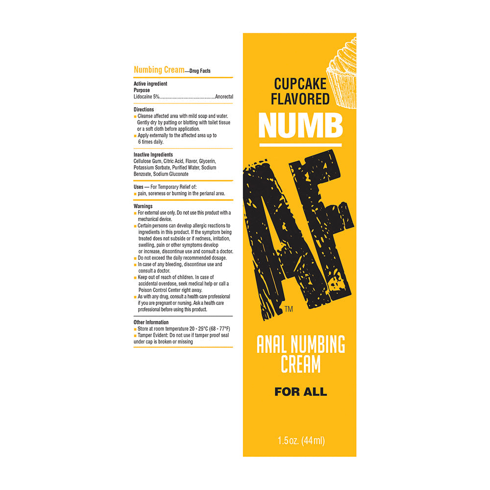 LITTLE GENIE - NUMB AF ANAL DESENSITIZER CUPCAKE 1.5 OZ.