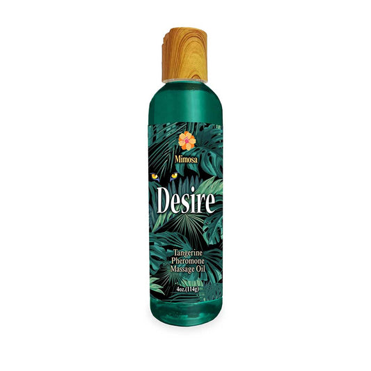 LITTLE GENIE - ACEITE DE MASAJE CON FEROMONAS DEL DESEO MANDARINA 4 OZ.