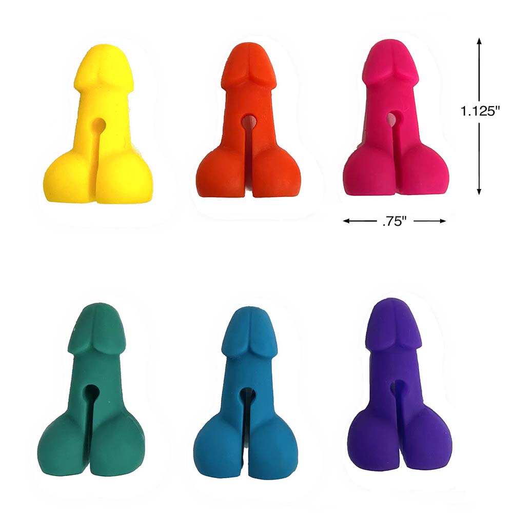 SUPER FUN PENIS DRINK MARKERS 6-PIECE SET