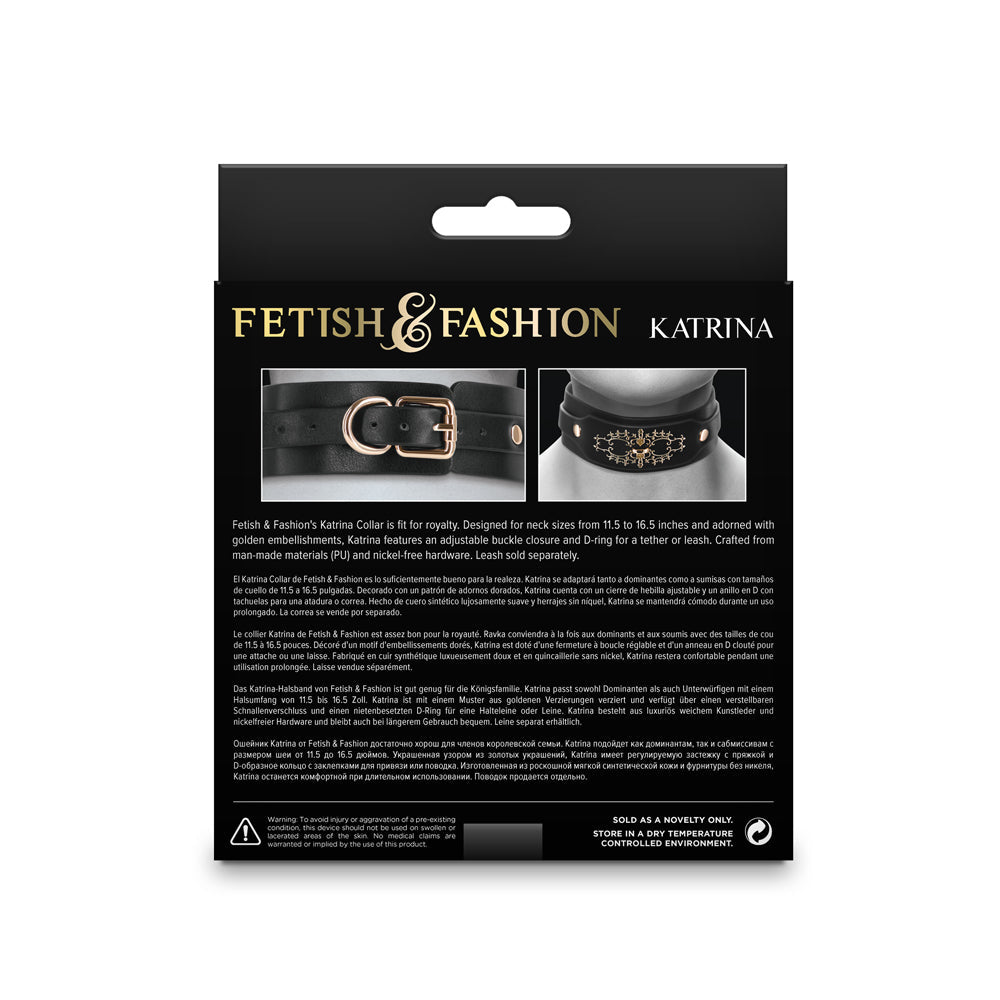 FETISH & FASHION KATRINA COLLAR BLACK