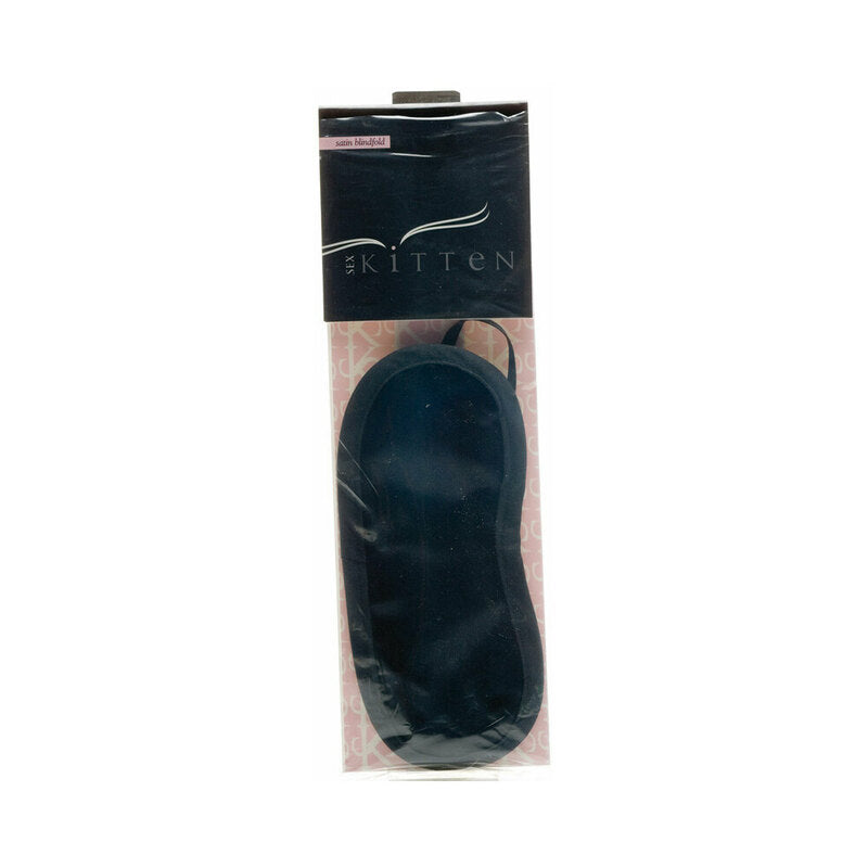 SATIN EYE MASK BLACK