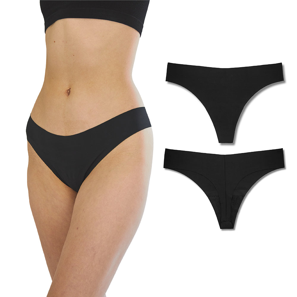 BONKS BLACK MAGIC SEAMLESS THONG O/S