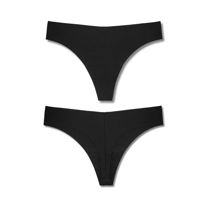 BLACK MAGIC SEAMLESS THONG O/S