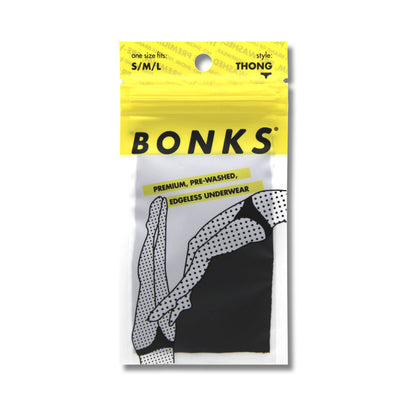 BONKS BLACK MAGIC SEAMLESS THONG O/S