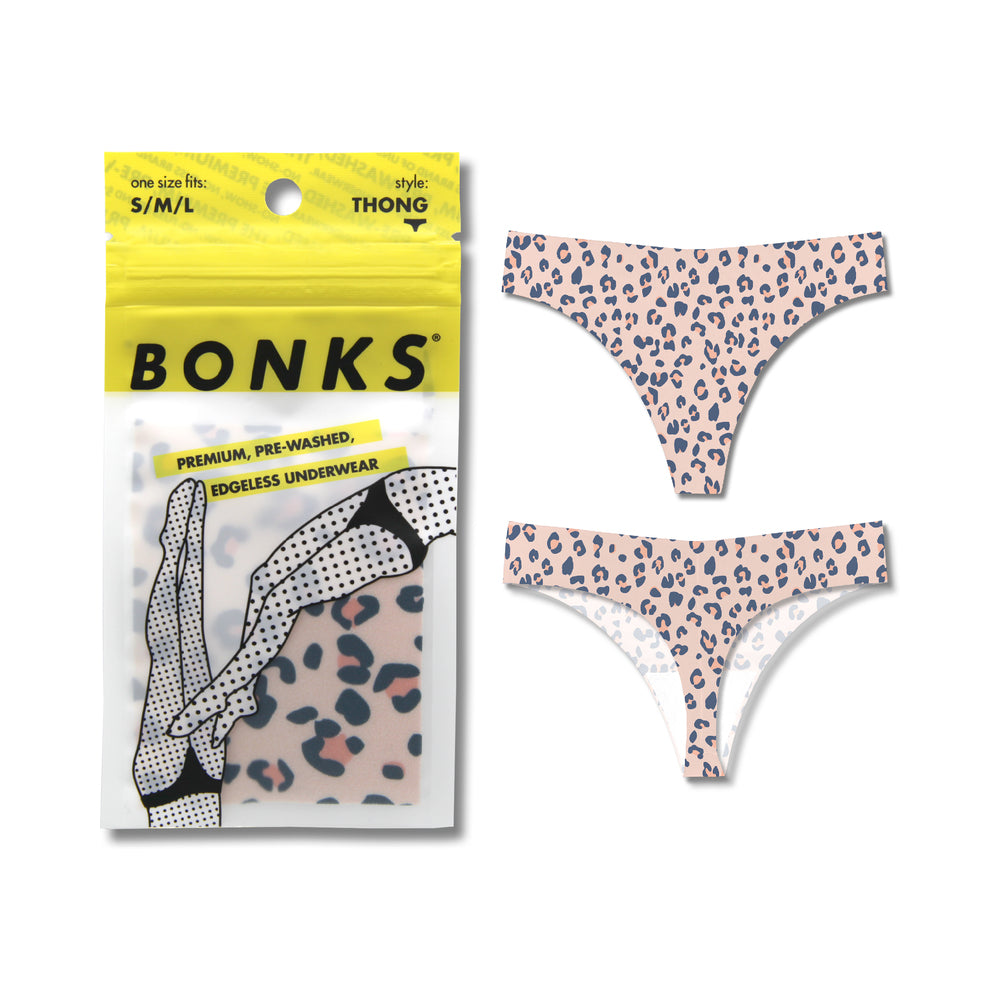 BONKS - CAT''S OUT OF THE BAG SEAMLESS THONG O/S