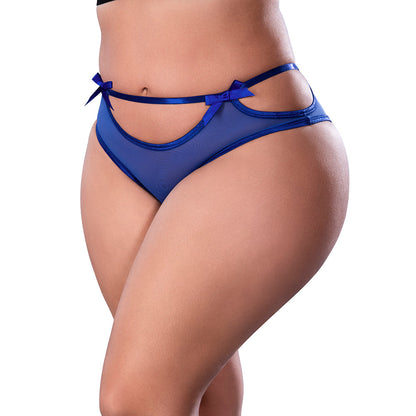 MAGIC SILK - HOLIDAZE CHEEKY BOY SHORT COBALT QUEEN SIZE