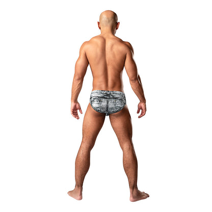 MALE POWER DIRTY DENIM BIKINI DENIM PRINT XL