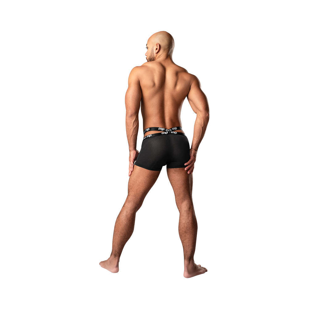 MALE POWER INFINITE COMFORT AMPLIFYING STRAPPY POUCH SHORT BLACK M