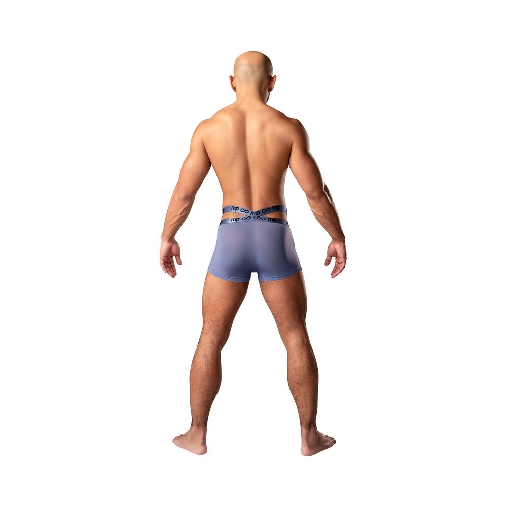 MALE POWER INFINITE COMFORT AMPLIFYING STRAPPY POUCH SHORT PERIWINKLE XL