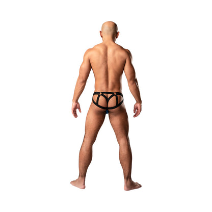 MALE POWER - KALEIDICKSCOPE STRAPPY RING JOCK SKY BLUE L/XL