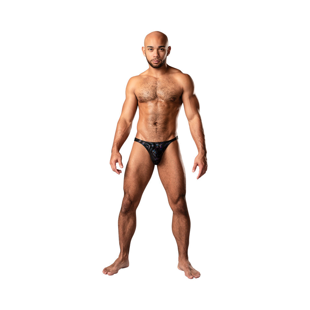 MALE POWER KALEIDICKSCOPE BONG THONG BLACK S/M