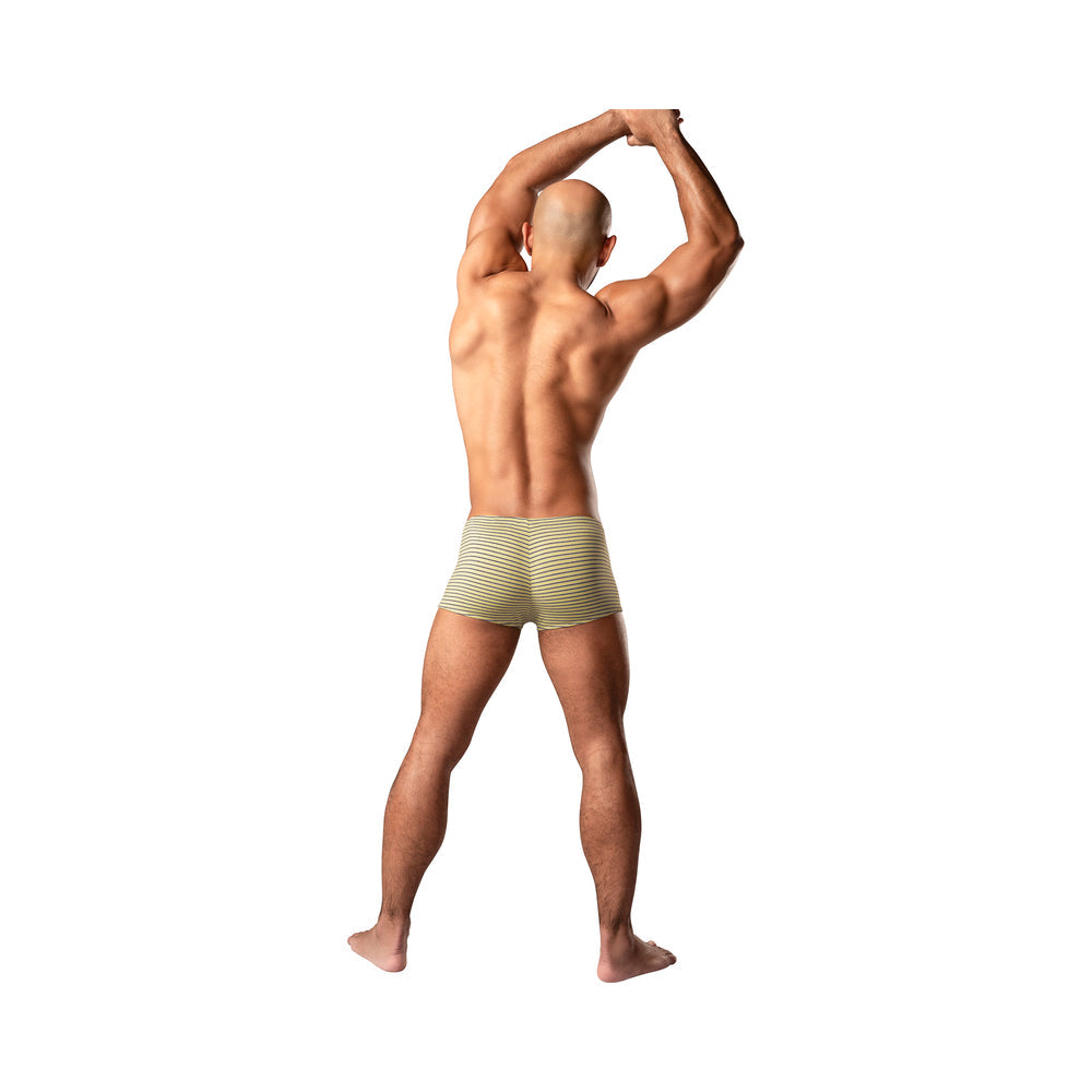 MALE POWER - CABANA BANANA MINI SHORT YELLOW/GREY XL