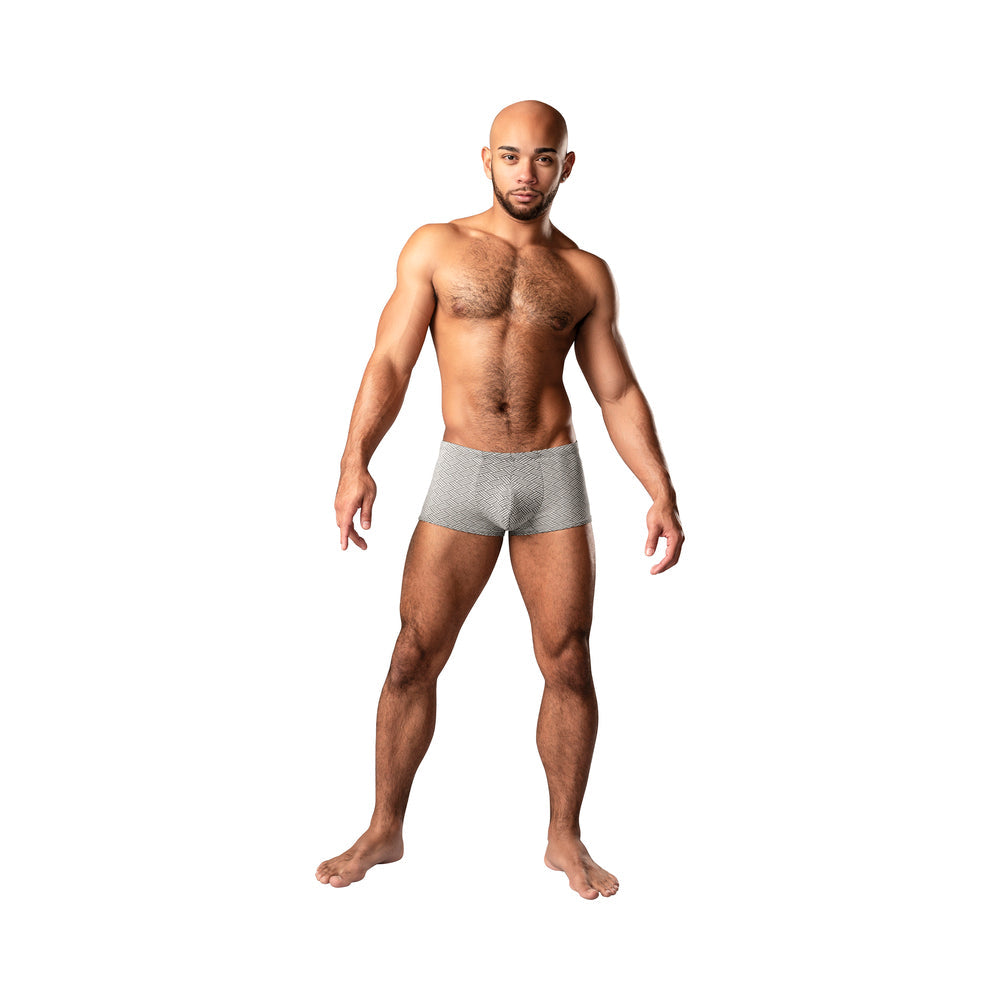 MALE POWER - LABYRINTH MINI SHORT GREY WEAVE XL