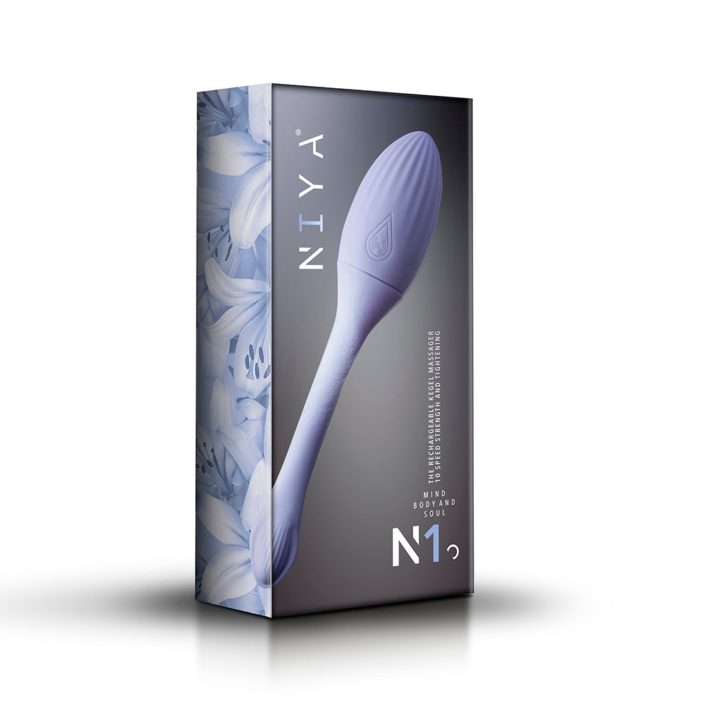 NIYA 1 KEGEL MASSAGER WITH REMOTE CORNFLOWER REBRANDED PACKAGING