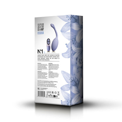NIYA 1 KEGEL MASSAGER WITH REMOTE CORNFLOWER REBRANDED PACKAGING