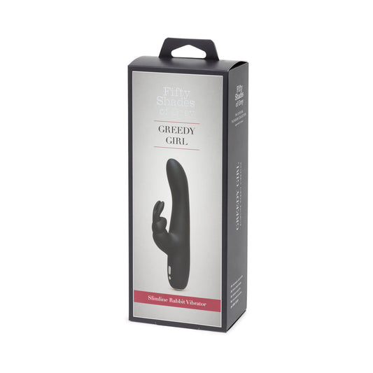 FIFTY SHADES OF GREY - GREEDY GIRL SLIMLINE RABBIT VIBRATOR