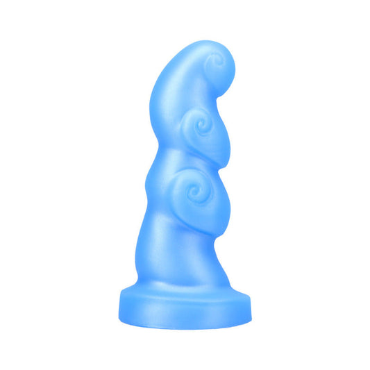 TANTUS HOOKAH 5.75 IN. SOFT DILDO AZURE