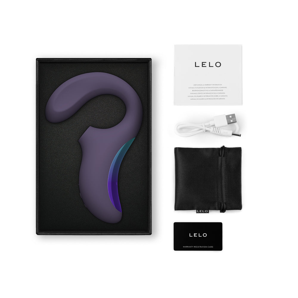 LELO ENIGMA WAVE SUCTION DUAL STIMULATOR CYBER PURPLE