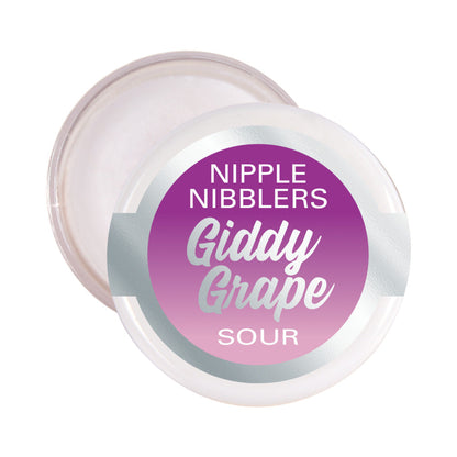 JELIQUE NIPPLE NIBBLER SOUR PLEASURE BALM 3G GIDDY GRAPE BULK BAG 36PC