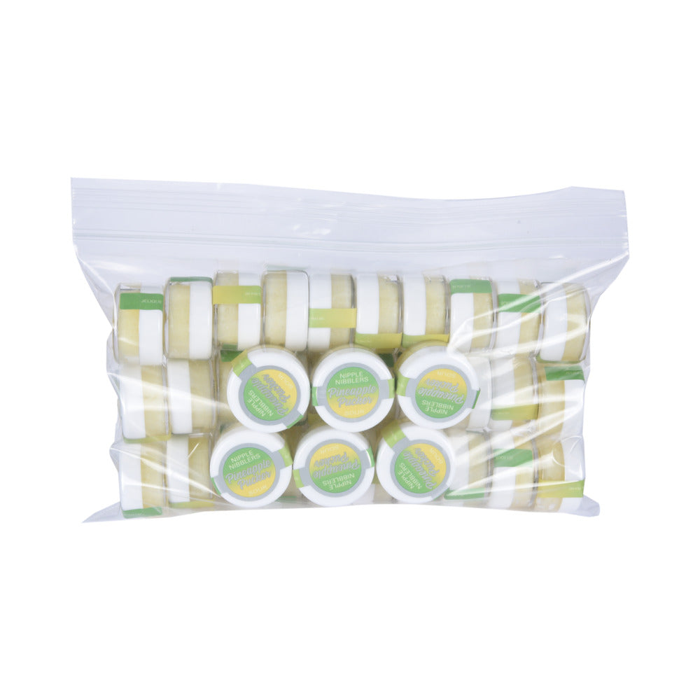 JELIQUE NIPPLE NIBBLER SOUR PLEASURE BALM 3G PINEAPPLE PUCKER BULK BAG 36PC
