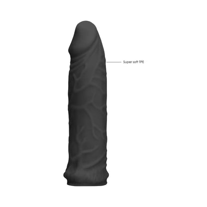 REALROCK SKIN 6 IN. PENIS EXTENDER SLEEVE BLACK