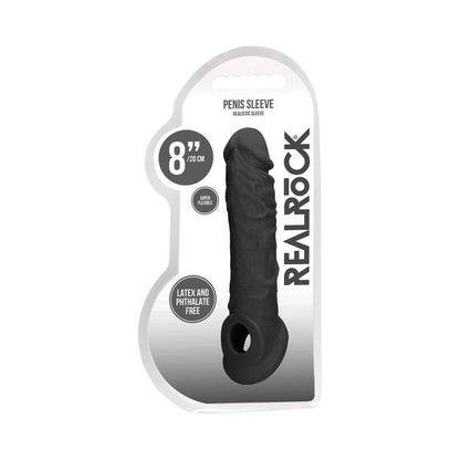 REALROCK SKIN 8 IN. PENIS EXTENDER SLING BLACK