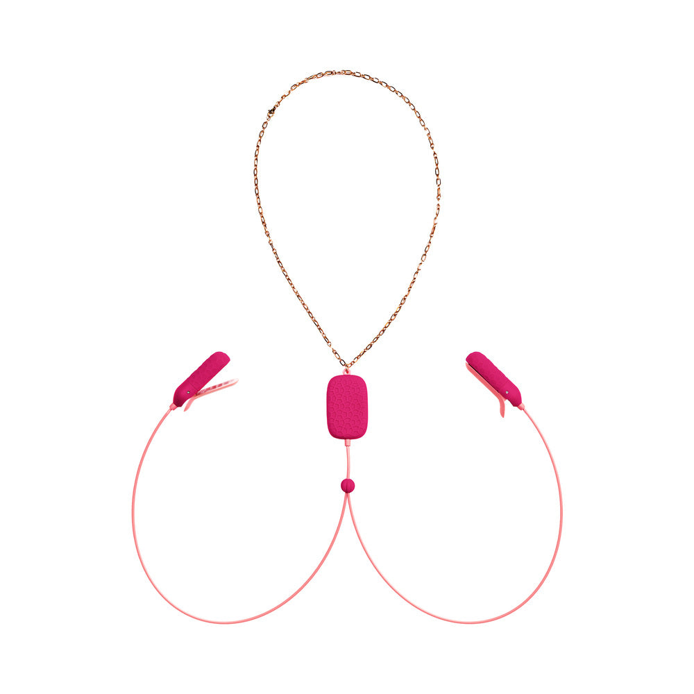 OHMIBOD SPHINX BLUETOOTH APP-CONTROLLED WEARABLE VIBRATING NIPPLE CLAMPS