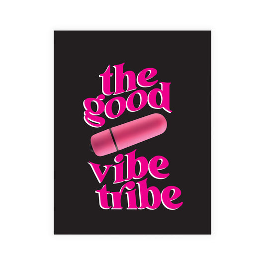 NAUGHTY VIBES GOOD VIBE TRIBE GREETING CARD