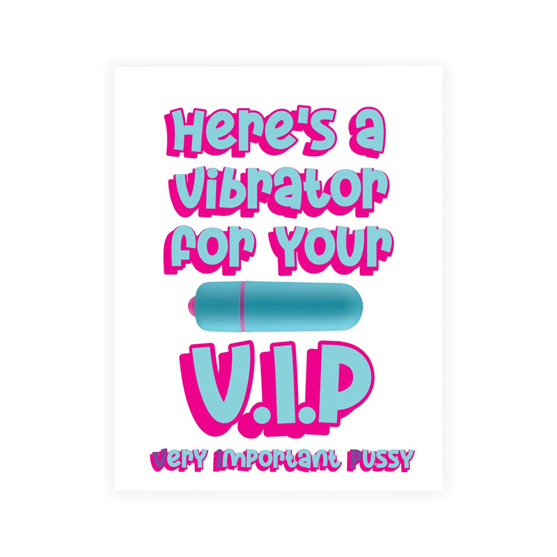 NAUGHTY VIBES VIP GREETING CARD