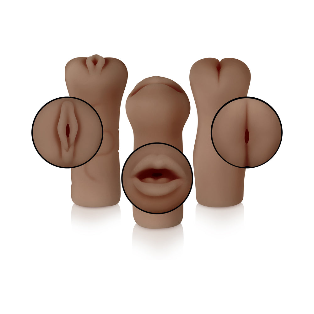 SELOPA - PARTY PACK 3-PIECE STROKER PACK DARK