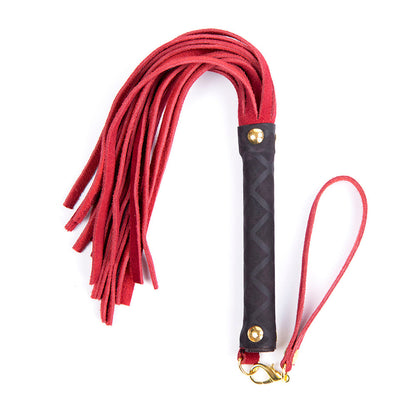 PLE''SUR - MINI LEATHER FLOGGER RED