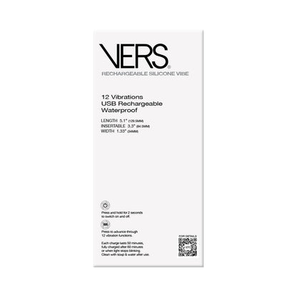 VERS RECHARGEABLE SILICONE P-SPOT VIBE